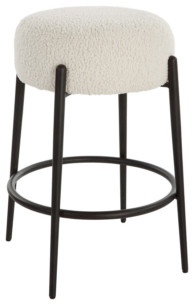 Arles Plush Counter Stool