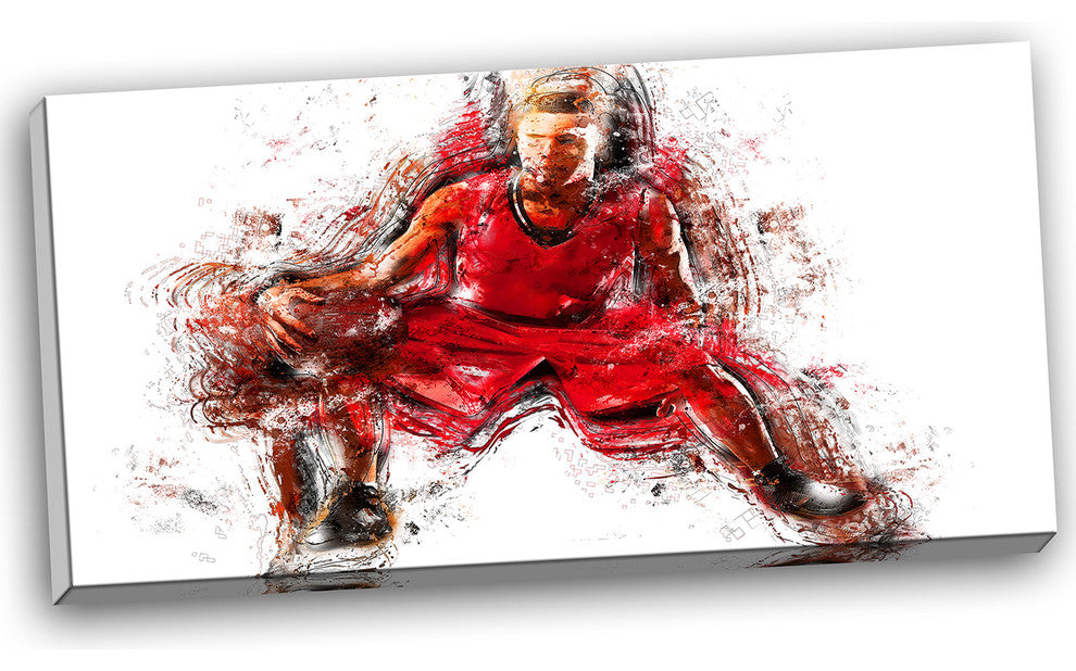 "Basketball Dribble" Canvas Painting