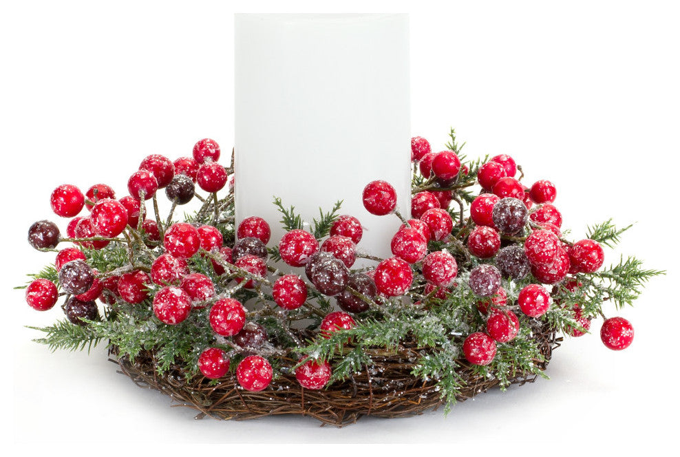 Mini Wreath/Candle Ring, 6-Piece Set