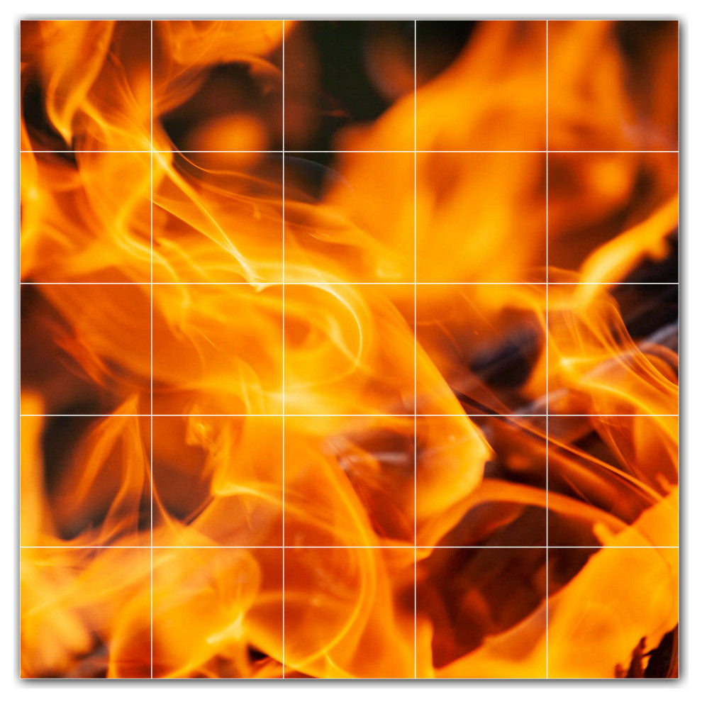 Fire Ceramic Tile Wall Mural HZ500604-55M. 30