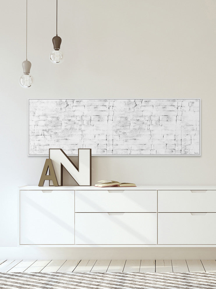 "My Freedom" Floater Framed Painting Print on Canvas, 30x10