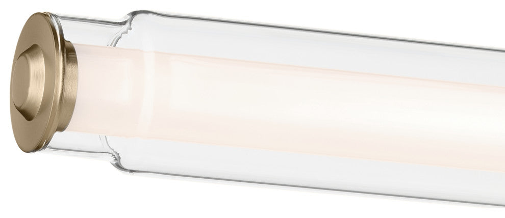 26.5" Linear Bath Bar Medium LED With Clear Glass