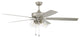 Craftmade, OS104PN5, 60" Outdoor Super Pro Fan With 4 Light Kit Clear Glass