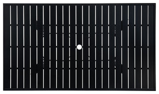 Slat 42" x 73" Rectangular Top With Hole, Driftwood