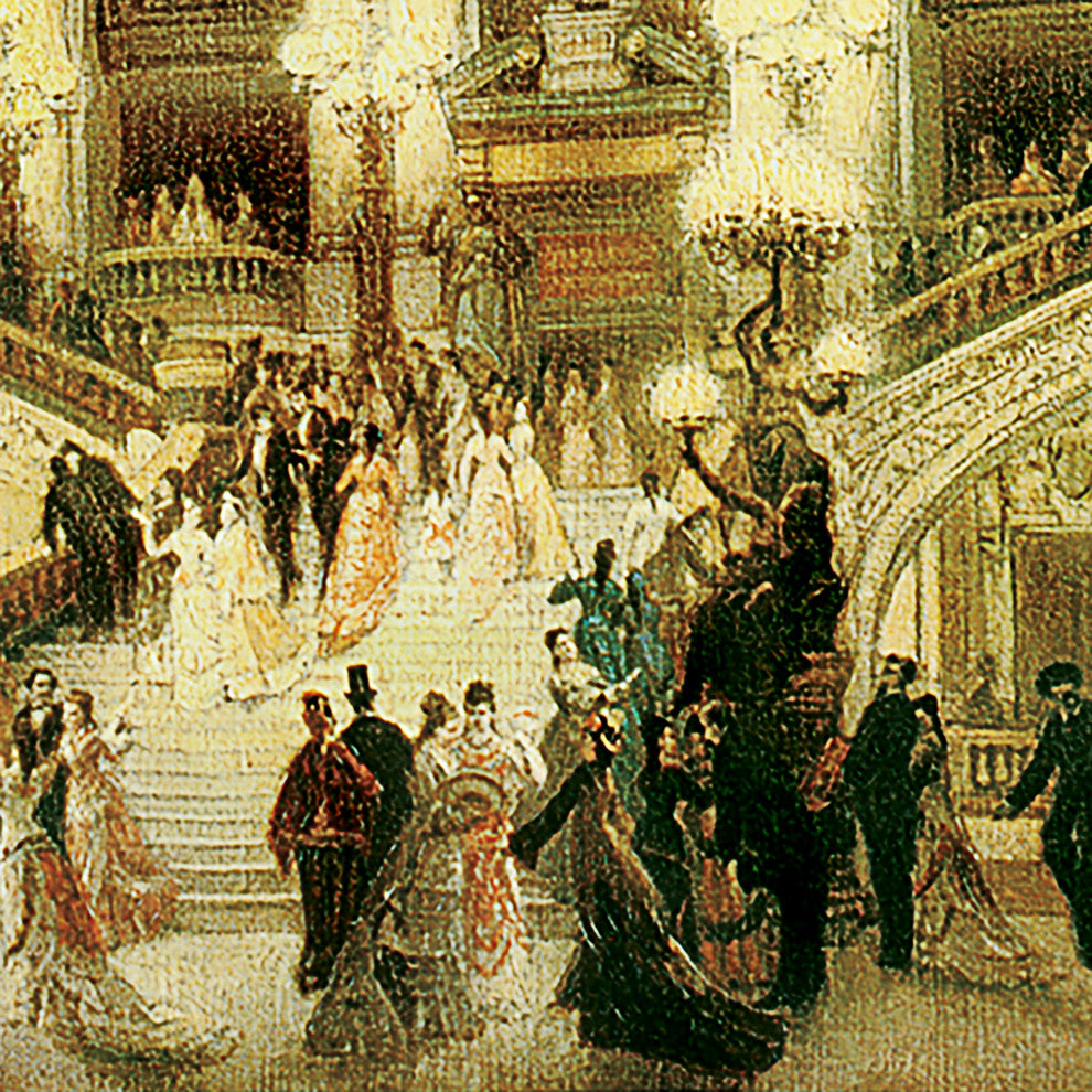 "Le Couloir De Lopera" Stretched Canvas Replica, 31"x39"