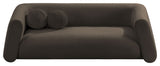 Abbington Boucle Fabric Upholstered Sofa, Brown