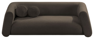 Abbington Boucle Fabric Upholstered Sofa, Brown
