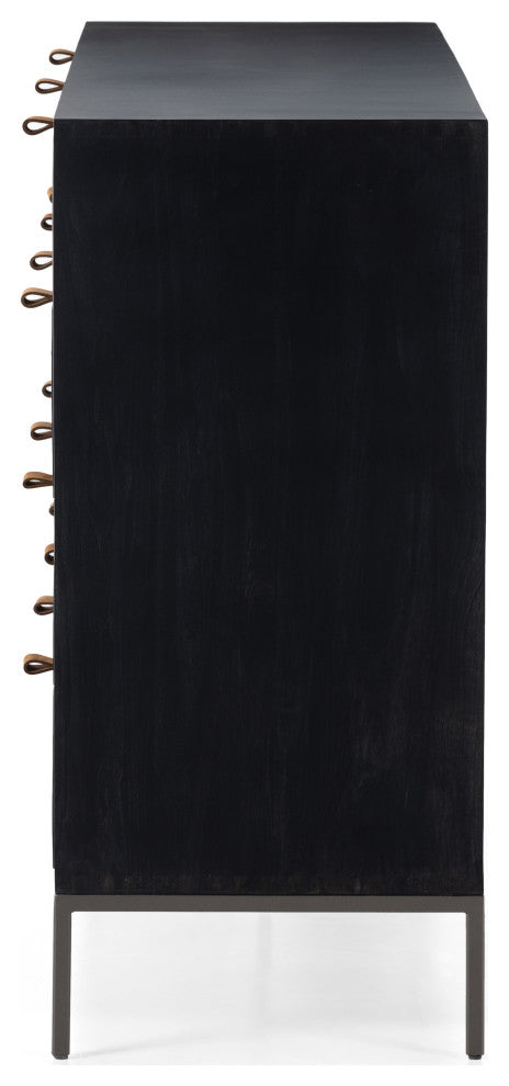 Trey 9 Drawer Dresser-Black Wash Poplar