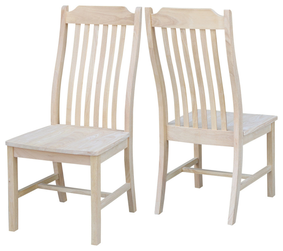 Set of Two Steambent Mission Chairs