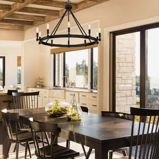 Fiora 10-Light Chandelier, Black