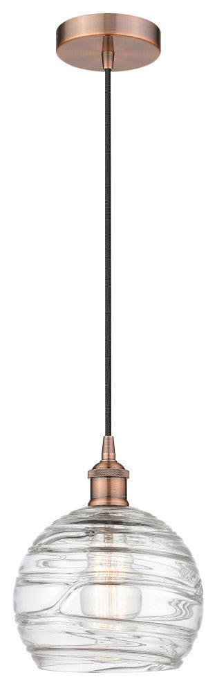 Innovations 616-1P-AC-G1213-8-LED 1-Light Mini Pendant, Antique Copper