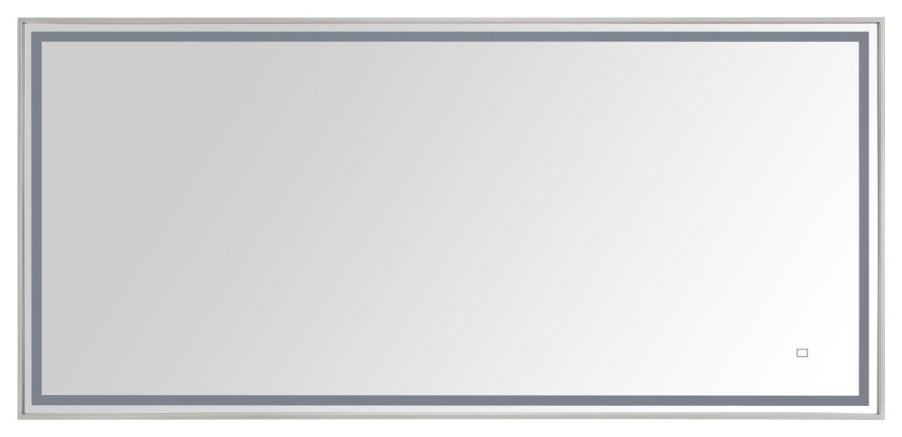 Avanity 59" LED Mirror, Brushed Stainless