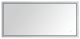 Avanity 59" LED Mirror, Brushed Stainless