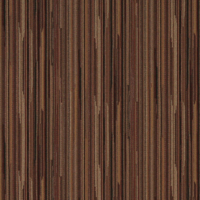 Black Orange Burgundy Abstract Striped Contract Upholstery Fabric By The Yard