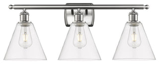 Innovations 516-3W-SN-GBC-82 3 Light Bath Vanity Light, Brushed Satin Nickel