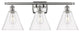 Innovations 516-3W-SN-GBC-82 3 Light Bath Vanity Light, Brushed Satin Nickel