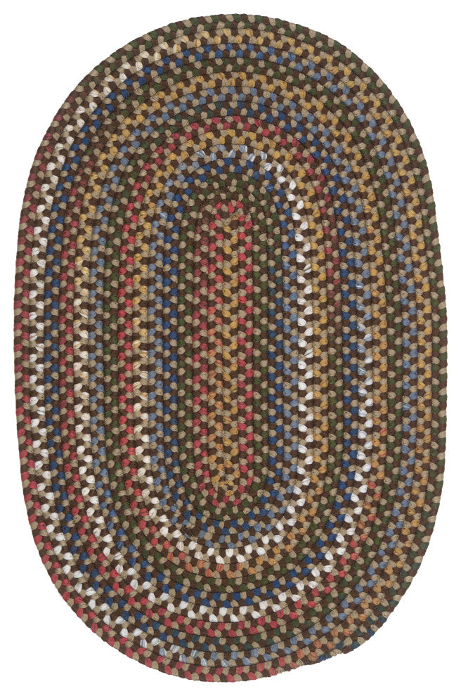 Wayland Oval, Brown 5x7