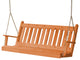 Cedar Traditional English Porch Swing, Cedar Stain, 5 Foot