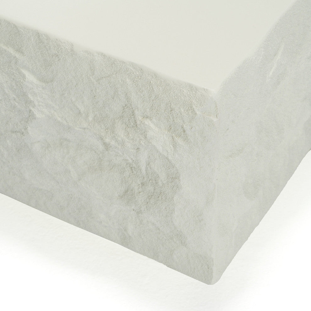 Modrest Quarry Modern Off-White Square Coffee Table