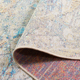 Safavieh Barbados Collection Indoor-Outdoor, BAR548 Rug, Ivory/Blue/Green, 4'x6'