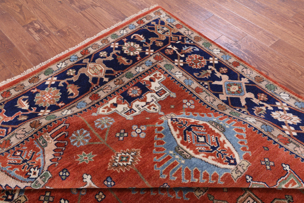 Handmade Persian Fine Serapi Wool Rug 9' 0" X 11' 11" - Q16023