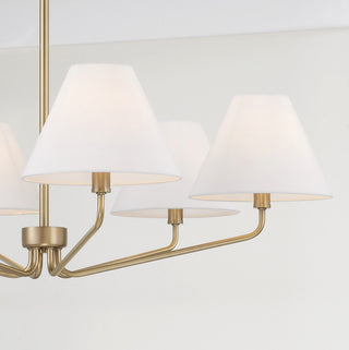 Capital Lighting 456661-714 Chadwick 6 Light 34"W Chandelier - Aged Brass