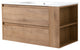 36" Plywood Wall Mounted Bath Vanity Set, Imitative Oak, Gel Basin