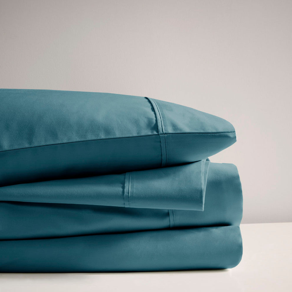 Beautyrest 600 Thread Count Cooling 4-Piece Sheet Set, Teal, Cal King