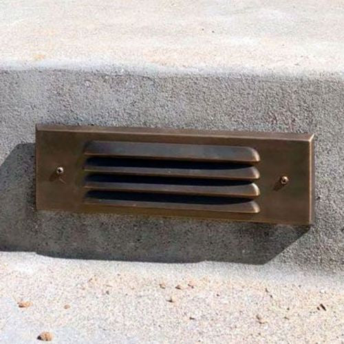 Ourdoor Step Light Solid Brass Landscape Lighting Low Voltage Bronze Finish 12v