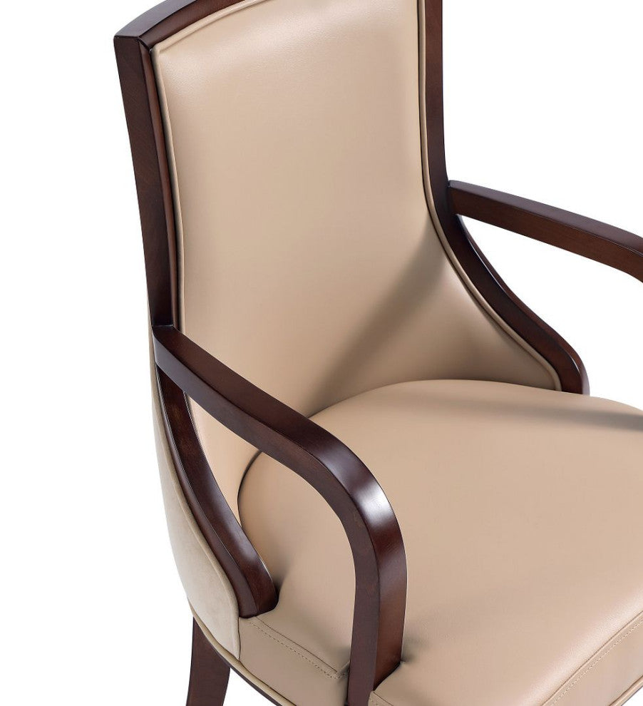 Manhattan Comfort Grand Dining Armchair, Tan, Set of 2