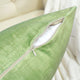 Serenta Textured Velvet Pillow Shell, Set of 4, Calla Green
