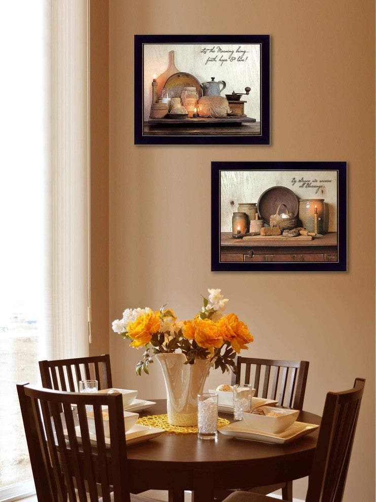 "By Grace" Collection By Susan Boyer, Printed Wall Art, Black Frame