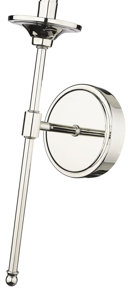 Zlite 3033-1S-PN 1-Light Wall Sconce, Off White