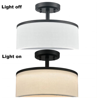 Modern Black LED Ceiling Light Dimmable 3000K-5500K