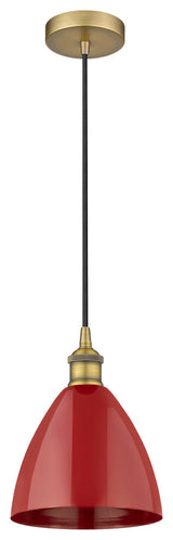 Innovations 616-1P-BB-MBD-75-RD 1-Light Mini Pendant, Brushed Brass