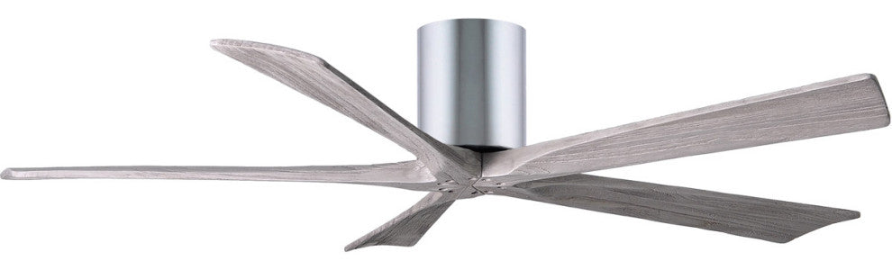 Matthews Fan, Irene-5H Ceiling Fan, Polished Chrome, 60", Barn Wood