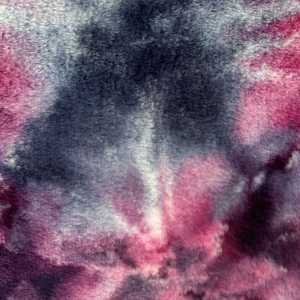 Plutus Fuchsia Purple Fureal Faux Fur Luxury Throw Pillow, 20" x 30" Queen