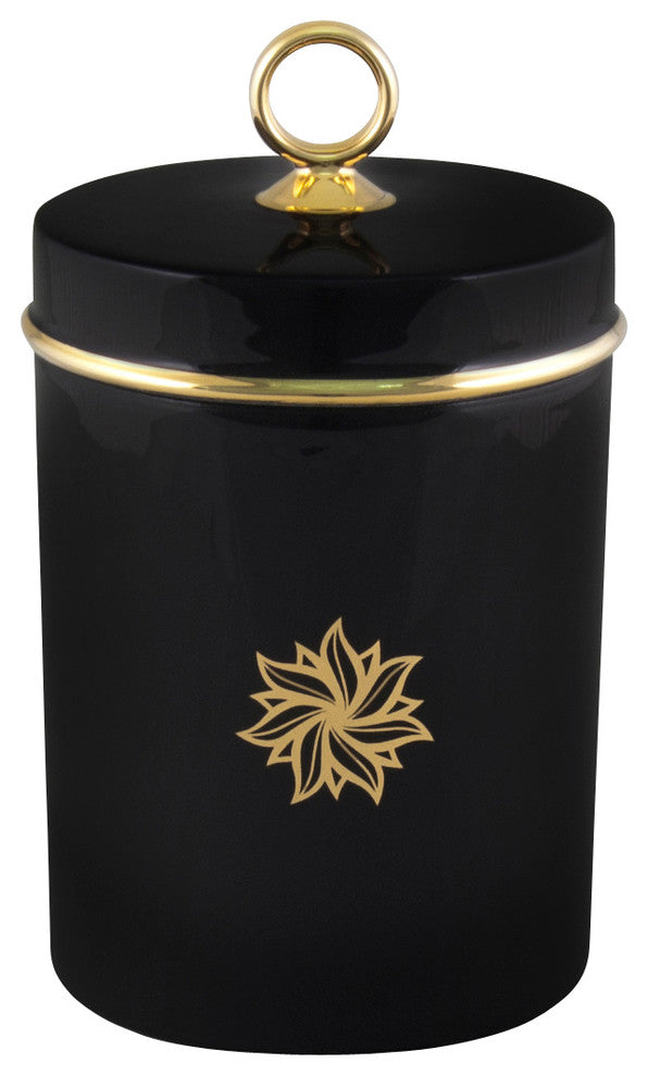Signature Scented Candle, Black & 24k Gold
