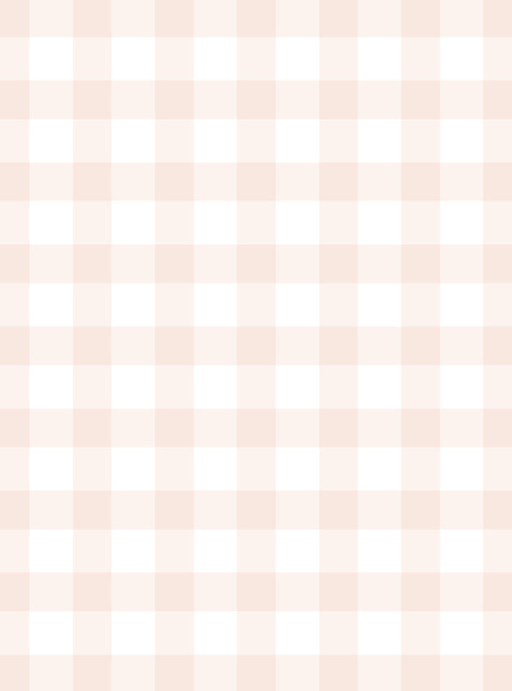 Gingham Check Pattern Peel and Stick Vinyl Wallpaper, Pale Pink, 24"w X 108"h