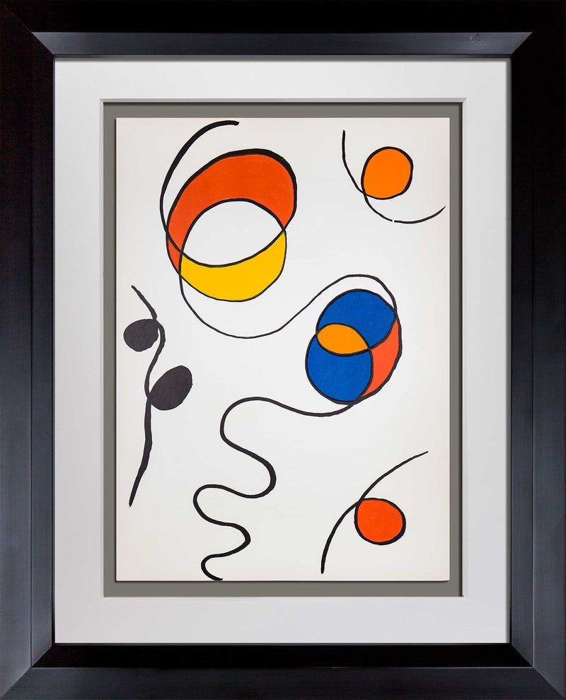 Alexander Calder Original Lithograph, Limited Edition, Framed