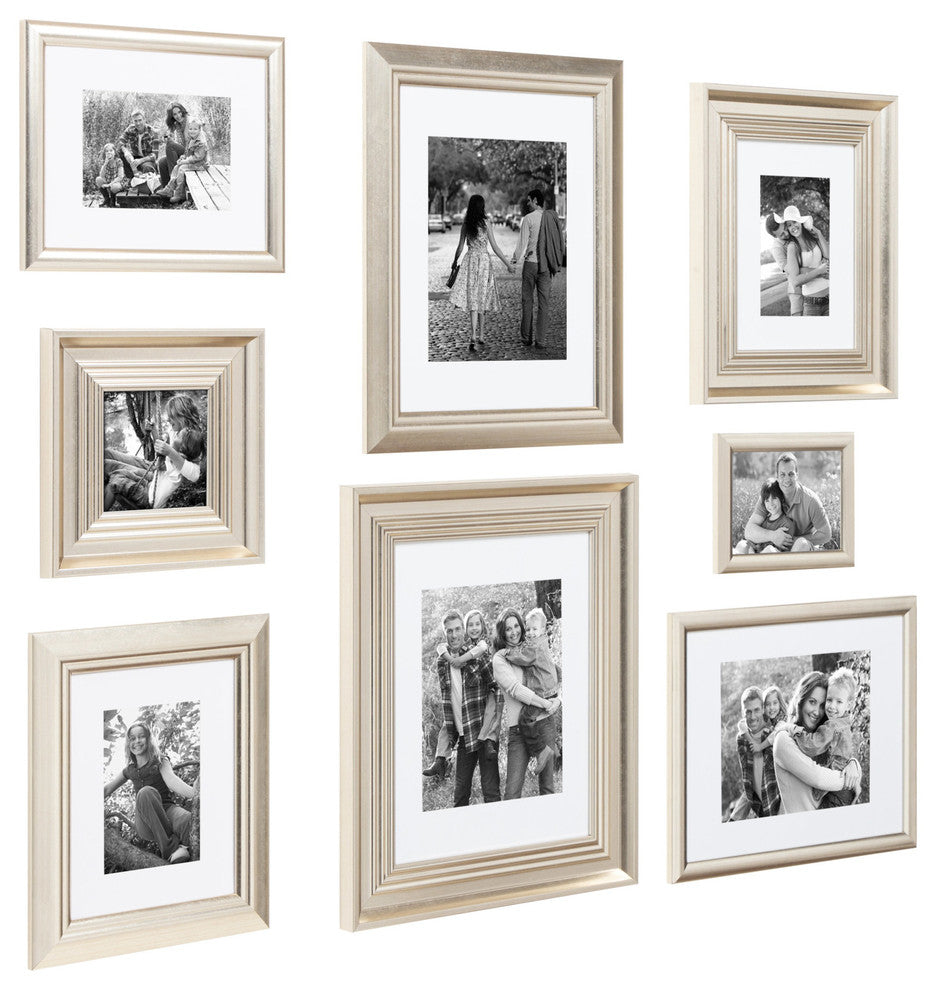 Odessa 8 Piece Frame Set, Champagne 8 Piece