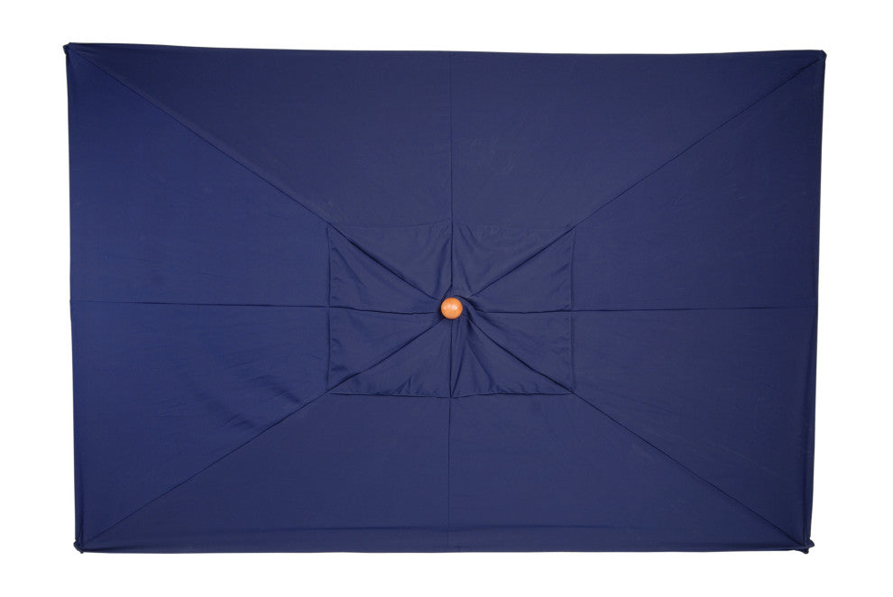10' Rectangular Sunbrella Market Umbrella, Navy Blue