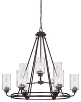 Gramercy Park 9-Light Chandelier, Old English Bronze