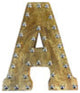 Handmade Eco-Friendly Wall Decor Alphabet Letter Block, 1.3x7.8x6.5