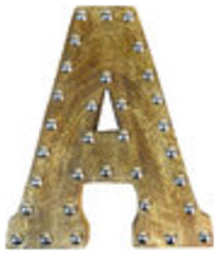 Handmade Eco-Friendly Wall Decor Alphabet Letter Block, 1.3x7.8x6.5