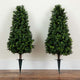 3ft. UV Resistant Artificial Boxwood Plant With Ground Stake Set of 2