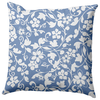 Evelyn Decorative Throw Pillow, Cornflower, 16"x16"