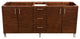 Metropolitan 72" Double Vanity, American Walnut, Classic White Quartz Top