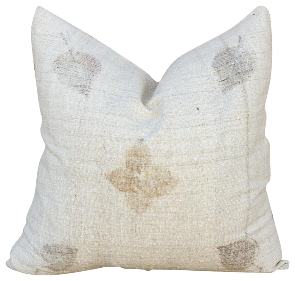 Ajano Leaf Printed Organic Silk Pillow