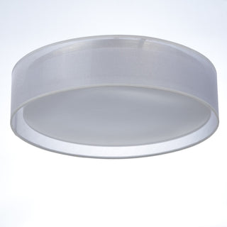 Maxim 10232 Prime 20"W LED Flush Mount Drum Ceiling Fixture - Oatmeal Linen